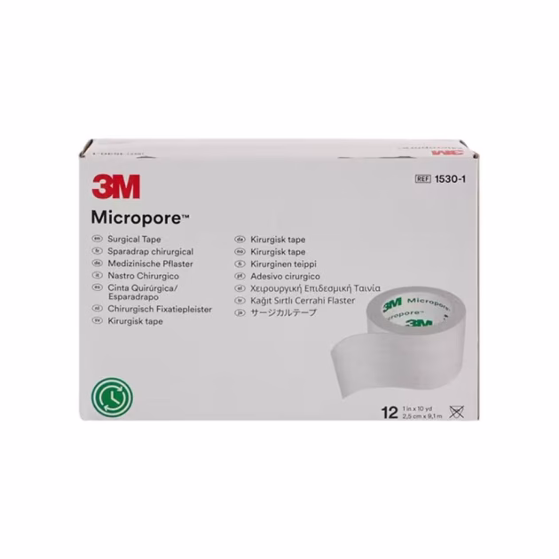3M Micropore Leucoplast Chirurgical - 2.5cm x 9.1m - imagine 4