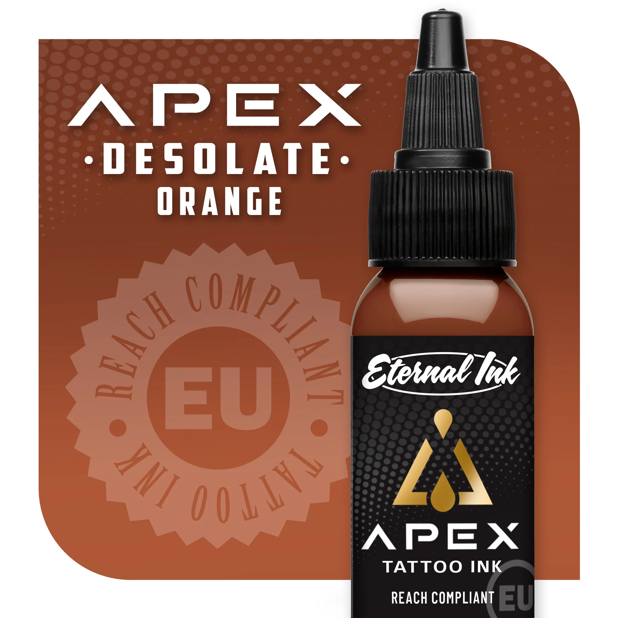 Eter Tattoo Supplies - Eternal Ink - APEX DESOLATE ORANGE 30ML