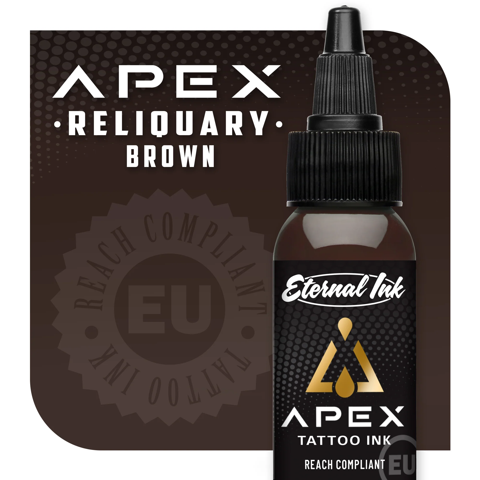 Eter Tattoo Supplies - Eternal Ink - APEX RELIQUARY BROWN 30ML