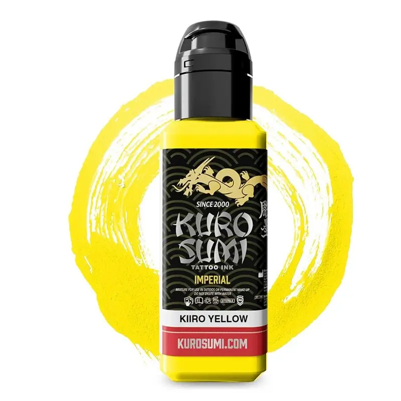 Kuro Sumi Imperial Tattoo Ink - Kiiro Yellow