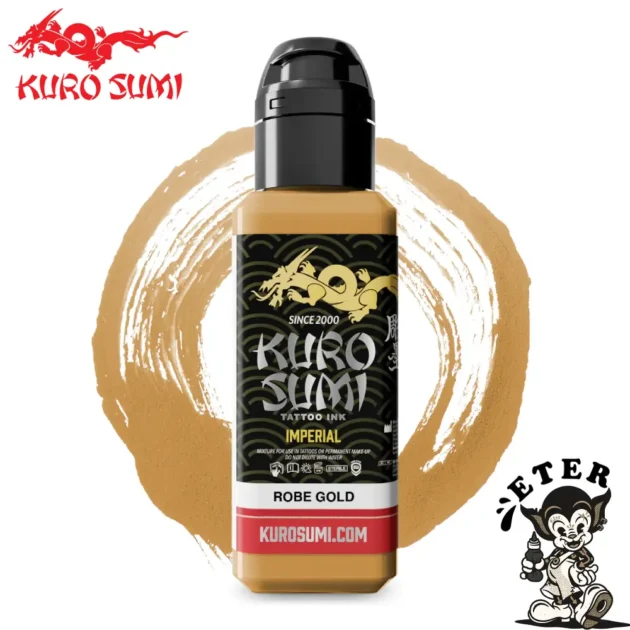 Kuro Sumi Imperial Tattoo Ink - Robe Gold (EU REACH Version)