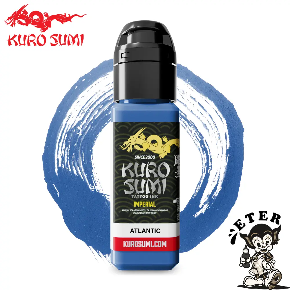 Kuro Sumi Imperial Tattoo Ink - Atlantic Blue Tattoo Ink