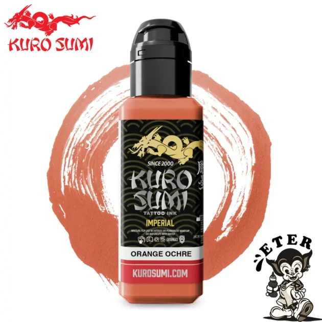 Kuro Sumi Imperial Tattoo Ink - Orange Ochre tus tatuaj
