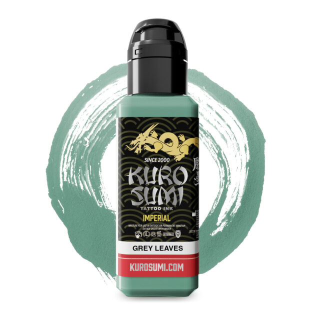 Kuro Sumi Imperial Tattoo Ink - Grey Leaves tas tatuaj