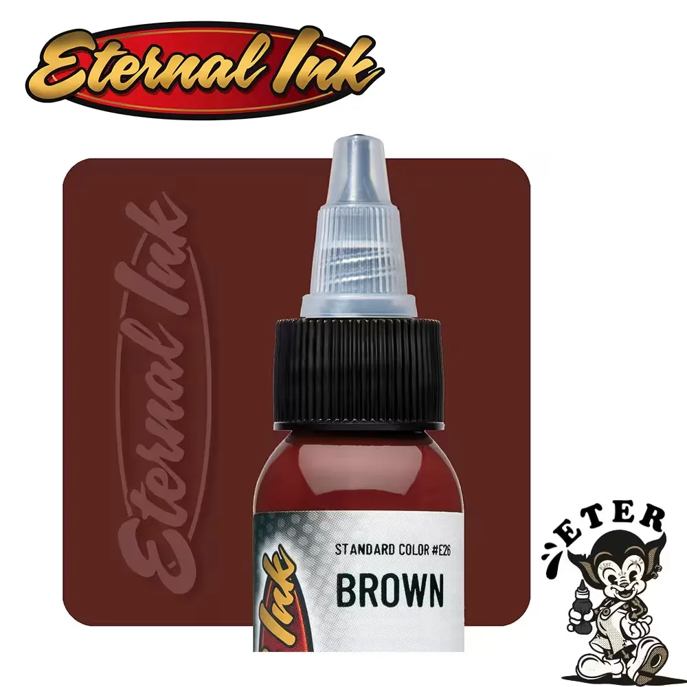 Tus Tatuaj Eternal ink 13ml 30ml 60ml 120ml EterTattoo Supplies - Tattoo Ink - brown