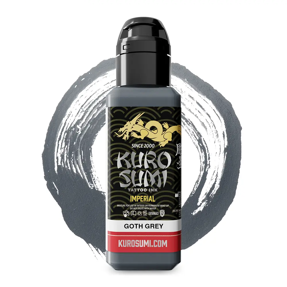 Kuro Sumi Imperial Tattoo Ink - Goth Grey tus tatuaje