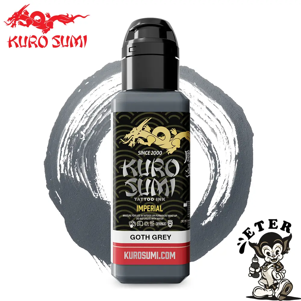 Kuro Sumi Imperial Tattoo Ink - Goth Grey tus tatuaje