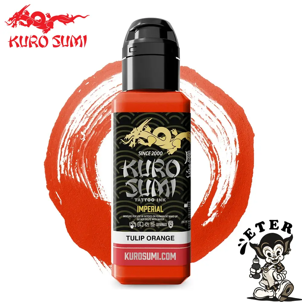 Kuro Sumi Imperial Tattoo Ink - Tulip Orange