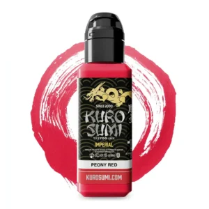 Kuro Sumi Imperial Tattoo Ink - Peony Red tus tatuaj