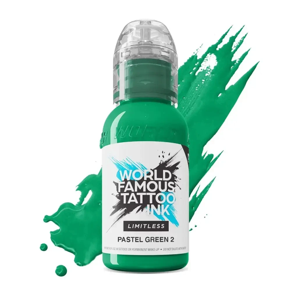 World Famous Tattoo Ink Tus Tatuaj Ad Pancho Pastel Green 2